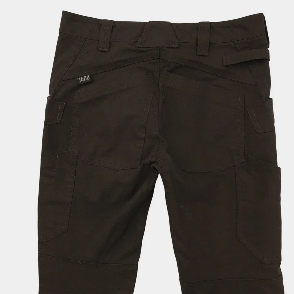 1620 Workwear Mens Slim Fit Cordura Canvas Work Pants Brown Size 30 Made in USA